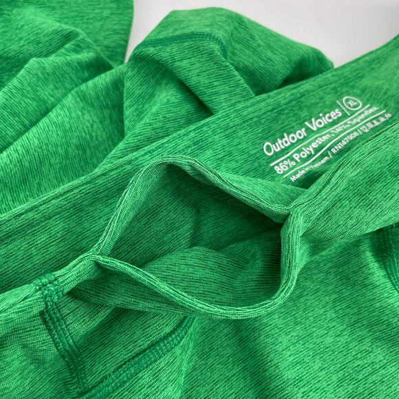 Outdoor Voices Pine Set 7/8 Warmup Leggings & Athena Bra Top Bright Green Set XL - Picture 13 of 16